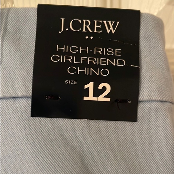 Jay Crew High Rise Girlfriend Chino Pants with Relaxed Fit and Straight Leg 12 - Picture 3 of 13